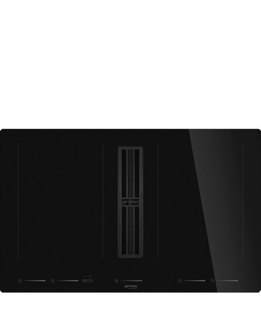 Placa de Indução com Exaustor Integrado Smeg Universal HOBD682D2 de 4 Zonas e de 83 cm - Preto Preto-1