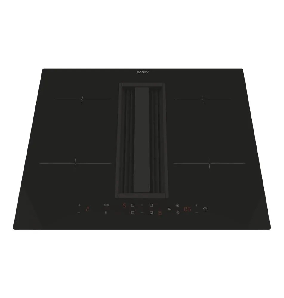 Placa de Indução com Exaustor Integrado Candy CIH6I4CF de 4 Zonas e de 59 cm - Preto Preto-3