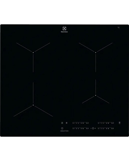 Placa de Indução Electrolux Série 300 EIT614 Induction de 4 Zonas e de 60 cm - Preto Preto-1
