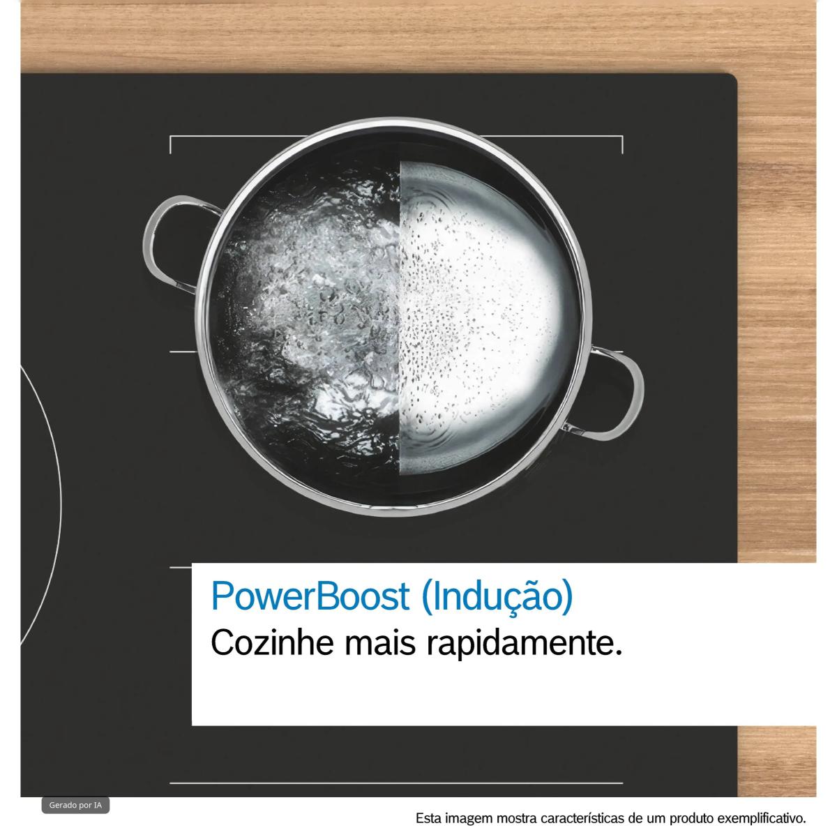 Placa de Indução com Exaustor Integrado Bosch Serie 6 PVQ61AH26E Control DirectSelect, com 4 Zonas e de 60 cm - Preto Mate Preto mate-6