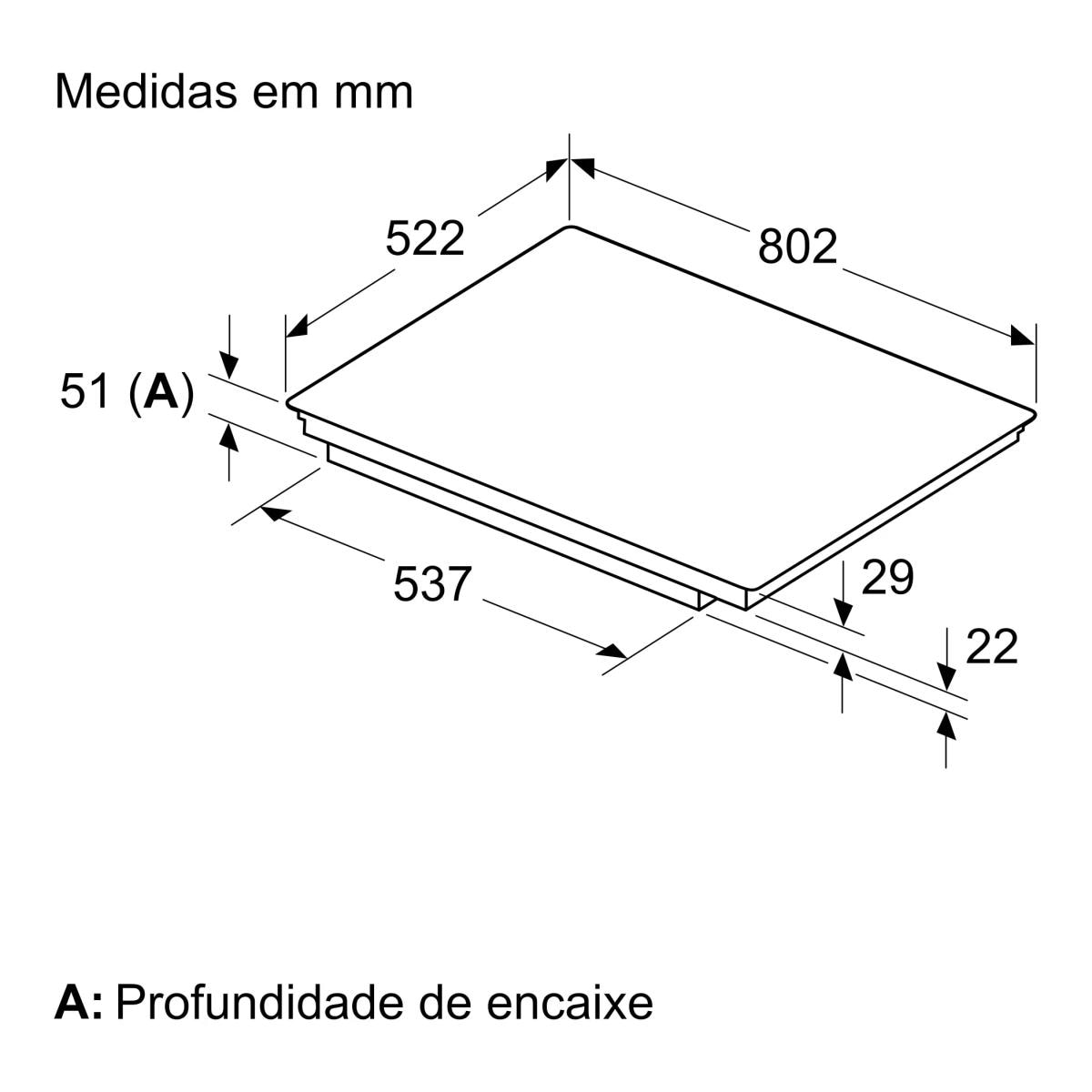 Placa de Indução Bosch Serie 6 PVS81AHC1E PerfectFry Plus com 4 Zonas e de 80 cm - Preto Mate Preto mate-11