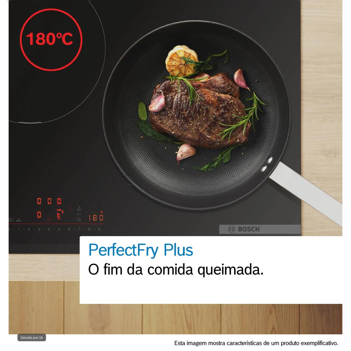 Placa de Indução Bosch Serie 6 PVJ61AHC1E PerfectFry Plus com 3 Zonas e de 60 cm - Preto Mate Preto mate-4