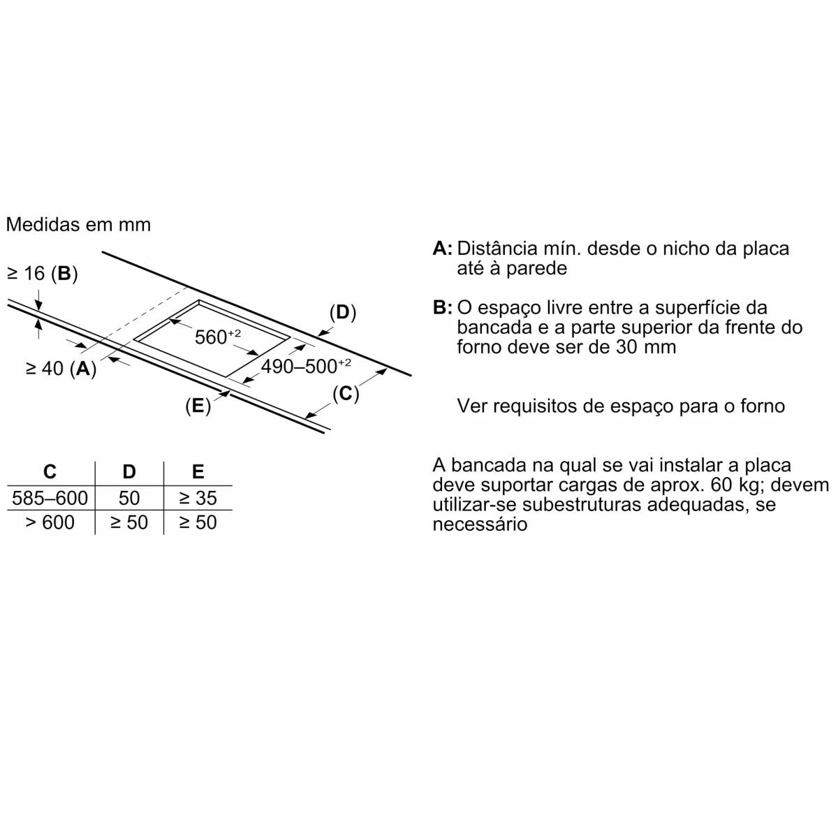 Placa de Indução Bosch Serie 6 PVJ61AHC1E PerfectFry Plus com 3 Zonas e de 60 cm - Preto Mate Preto mate-11