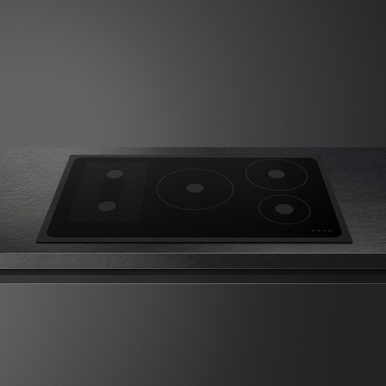 Placa de Indução Smeg SI1M24954D Musa de 5 Zonas e 90 cm - Preto Preto-2