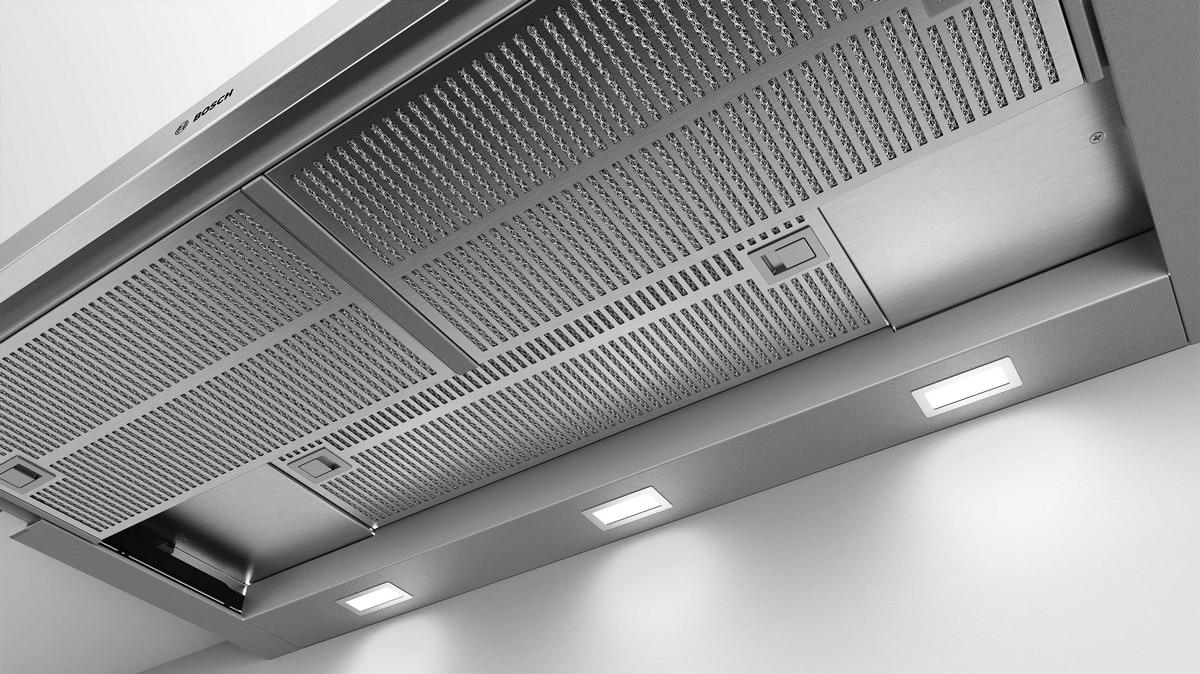 Exaustor Telescópico Encastrável Bosch Série 4 DFS097A51 com 4 Velocidades e de 90 cm - Prateado Metálico Inox-3