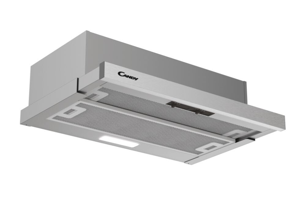 Exaustor Telescópico Encastrável Candy CBT6RGX de 3 Velocidades e de 60 cm - Metal Grey Inox-3