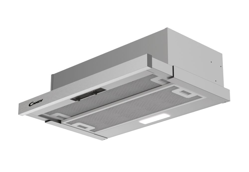 Exaustor Telescópico Encastrável Candy CBT6RGX de 3 Velocidades e de 60 cm - Metal Grey Inox-4