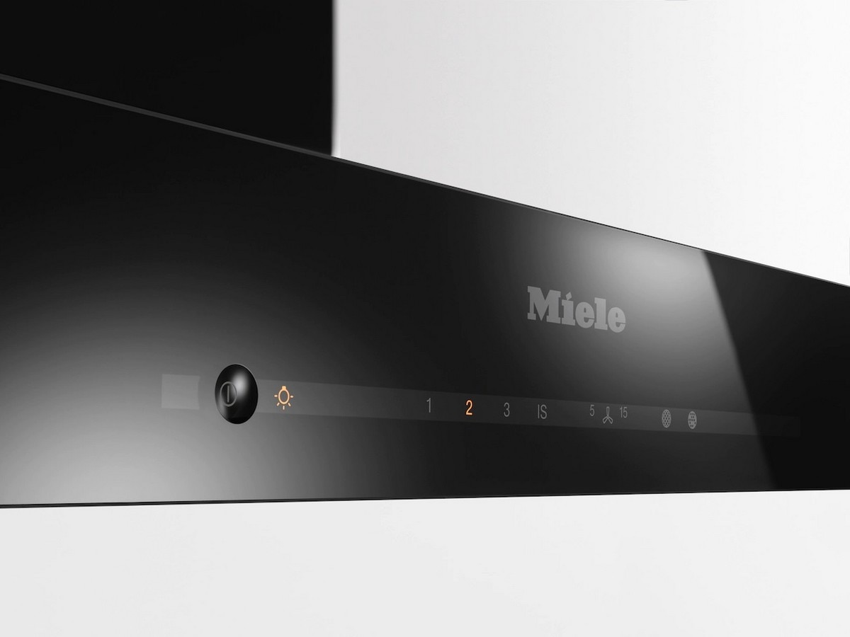 Exaustor de Parede Miele DA 6698 W Puristic Edition 6000 com 3 Velocidades e de 89,8 cm - Obsidian Black Preto-2