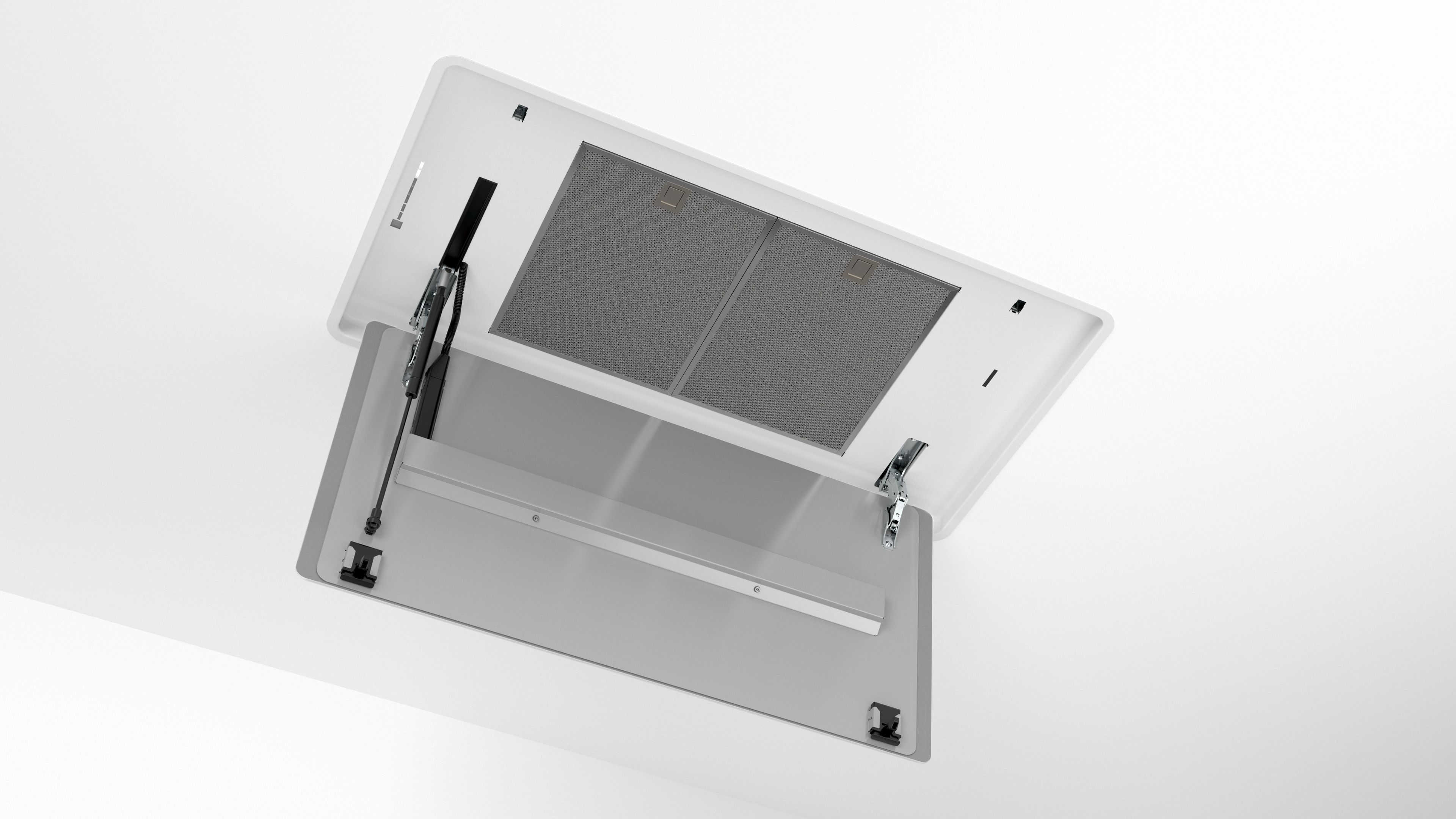Exaustor de Teto Encastrável Bosch Série 8 Home Connect DRC99PS20 com 5 Velocidades e de 90 cm - Branco Cristal branco-3