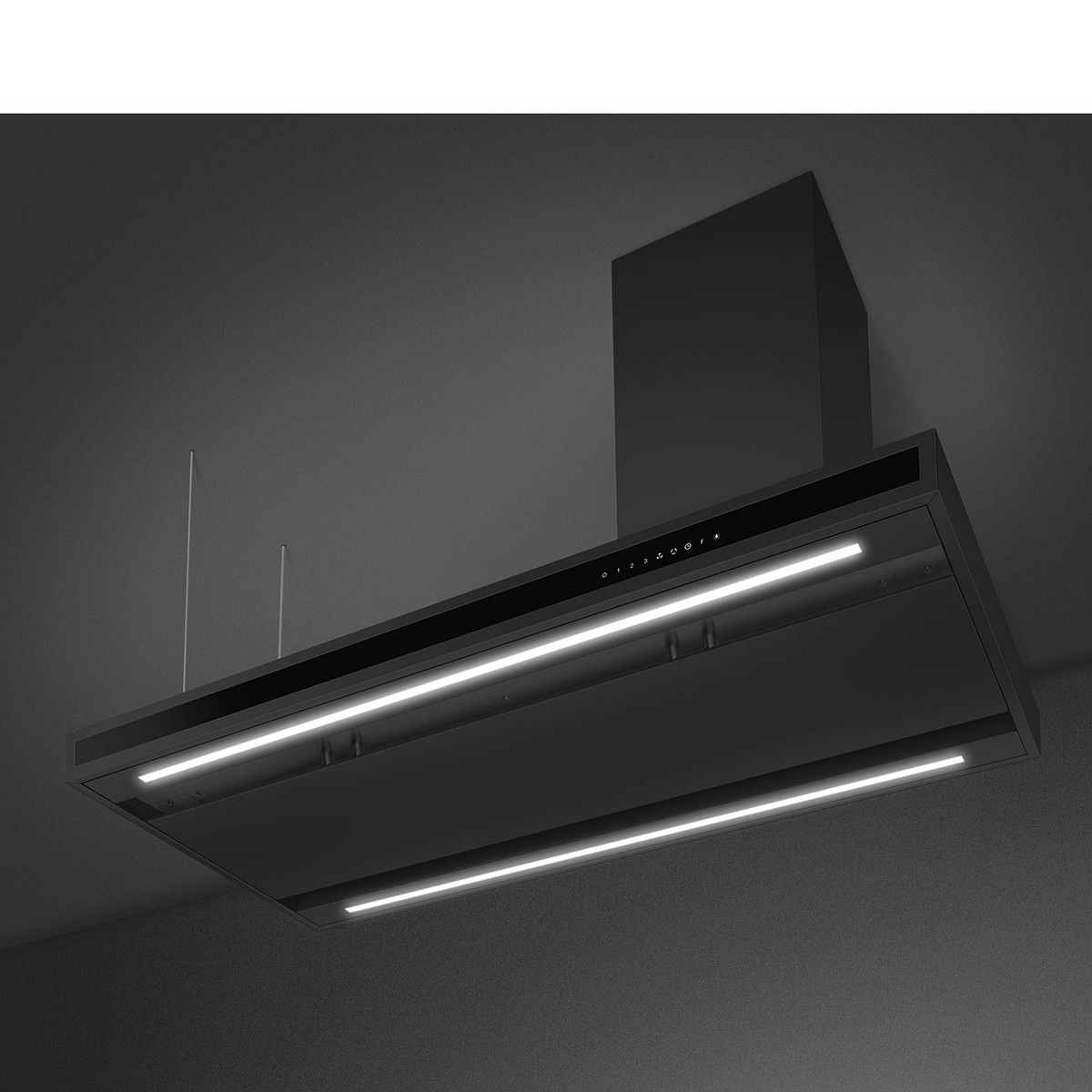 Exaustor de Ilha Smeg Universal KLTI12L4MB de 4 Velocidades e de 120 cm - Preto Mate Preto mate-3