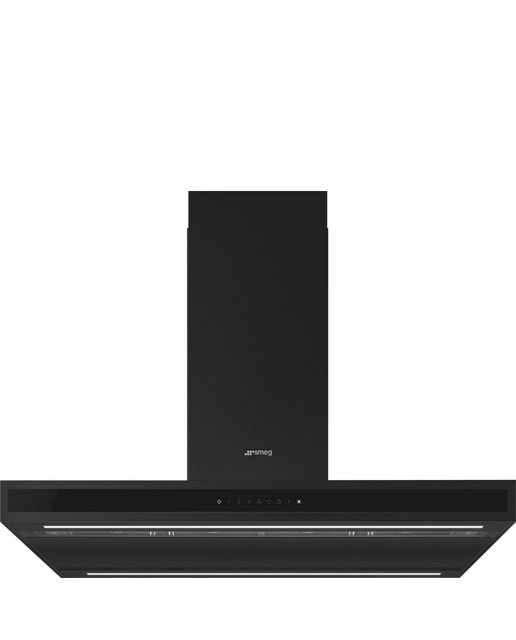 Exaustor de Ilha Smeg Universal KLTI9L4MB de 4 Velocidades e de 90 cm - Preto Mate Preto mate-1