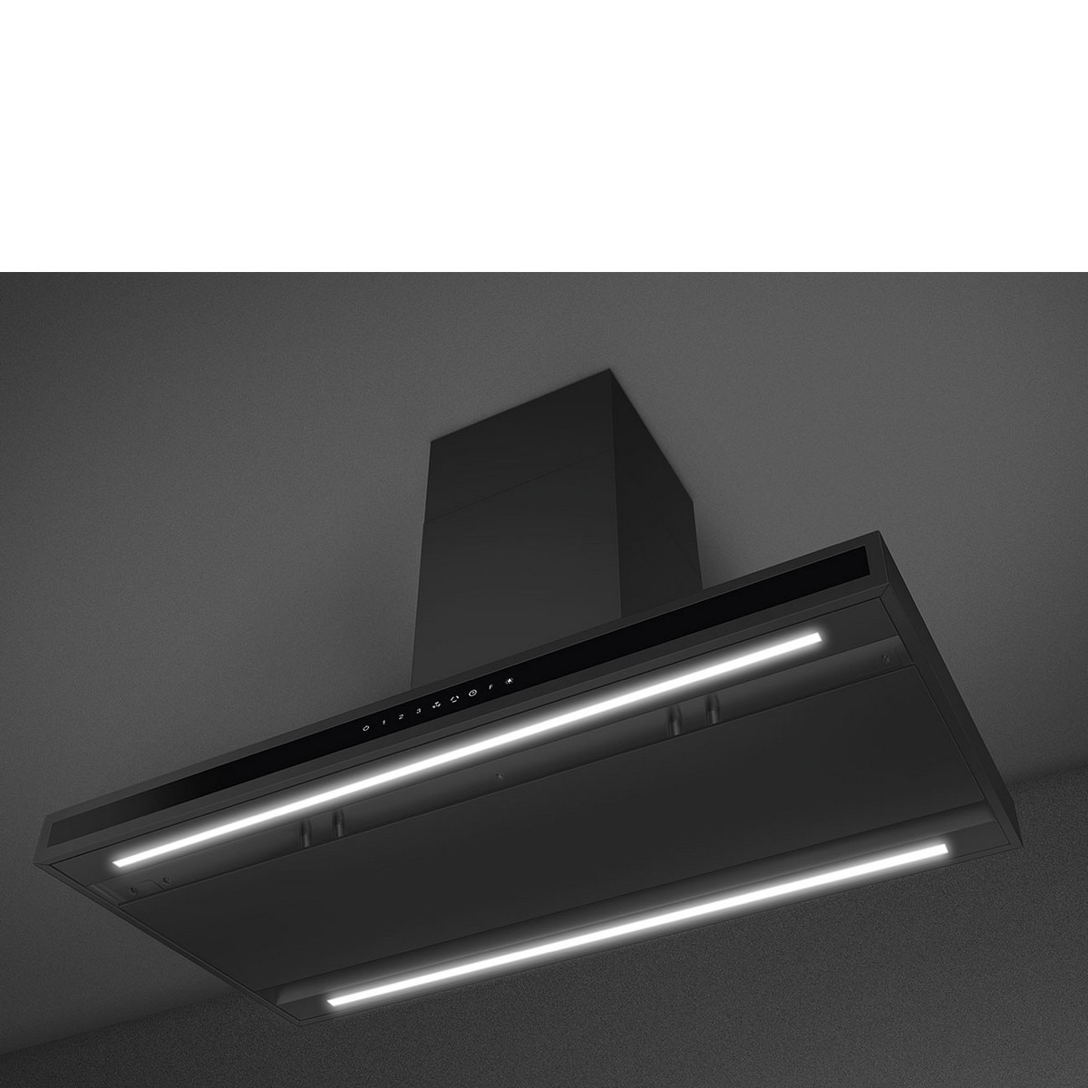 Exaustor de Ilha Smeg Universal KLTI9L4MB de 4 Velocidades e de 90 cm - Preto Mate Preto mate-3