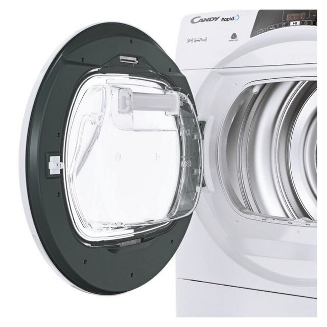 Máquina de Secar Roupa Candy RapidÓ ROE H9A2TE-S Bomba de Calor e Controlo Remoto Wi-Fi + BLE e de 9 Kg - Branco Branco-5