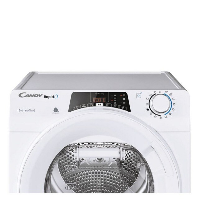 Máquina de Secar Roupa Candy RapidÓ ROE H9A2TE-S Bomba de Calor e Controlo Remoto Wi-Fi + BLE e de 9 Kg - Branco Branco-6