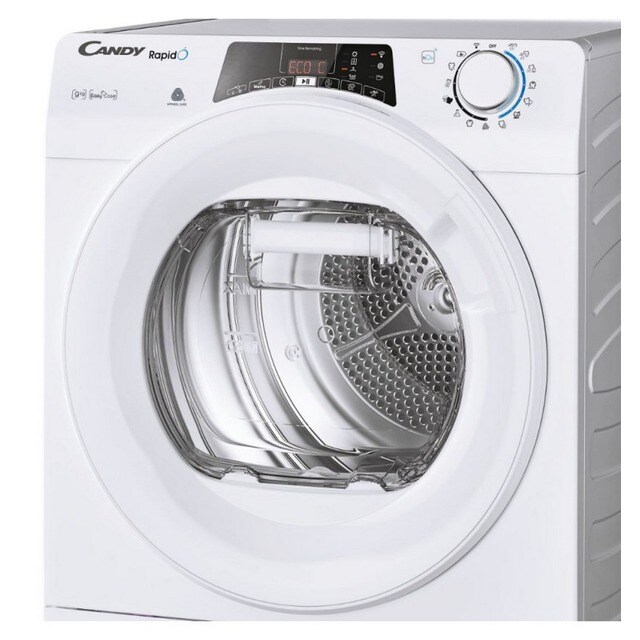 Máquina de Secar Roupa Candy RapidÓ ROE H9A2TE-S Bomba de Calor e Controlo Remoto Wi-Fi + BLE e de 9 Kg - Branco Branco-7