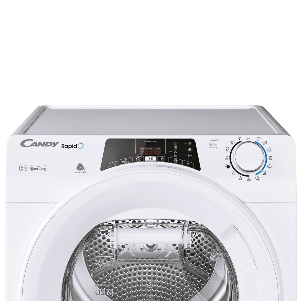 Máquina de Secar de Roupa Candy Rapidó ROE H8A2TE-S com Wi-Fi + BLE e Bomba de Calor e de 8 Kg - Branco Branco-6