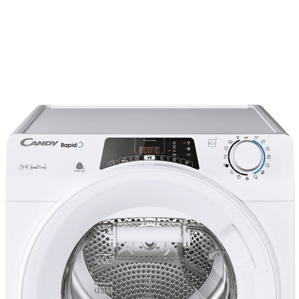 Máquina de Secar a Roupa Candy Rapidó ROE H11A2TE-S com Wi-Fi + BLE e Bomba de Calor e de 11 Kg - Branco Branco-6