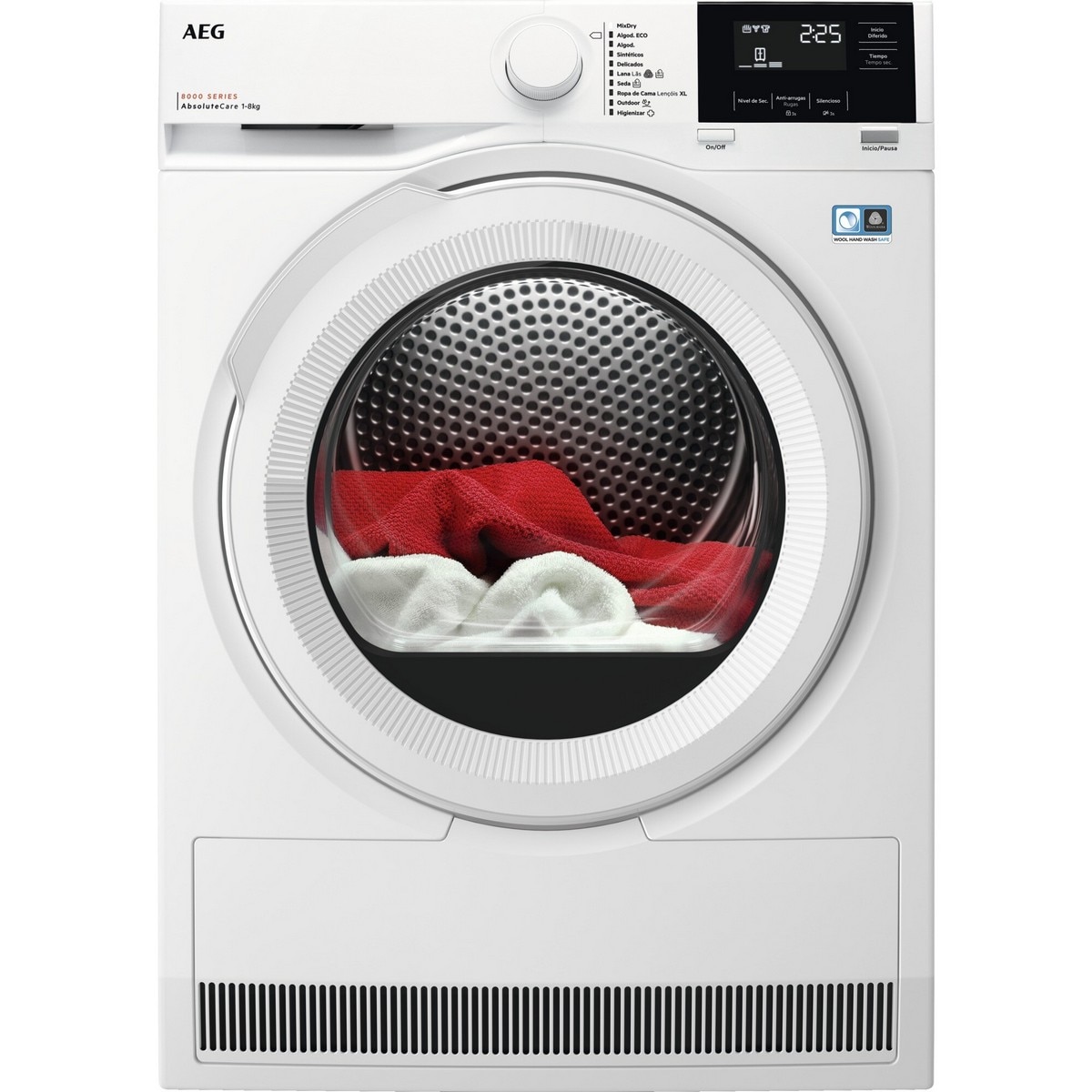 Imagem 0 de Máquina de Secar Roupa AEG Série 8000 TR818A2OB Bomba de Calor, ÖkoFlow, Woolmark Blue, AbsoluteCare de 8 Kg - Branco
