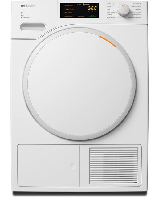 Imagem 0 de Máquina de Secar Roupa Miele TWC364WP PerfectDry, EcoDry e AddLoad com Bomba de Calor e de 9 Kg - Branco