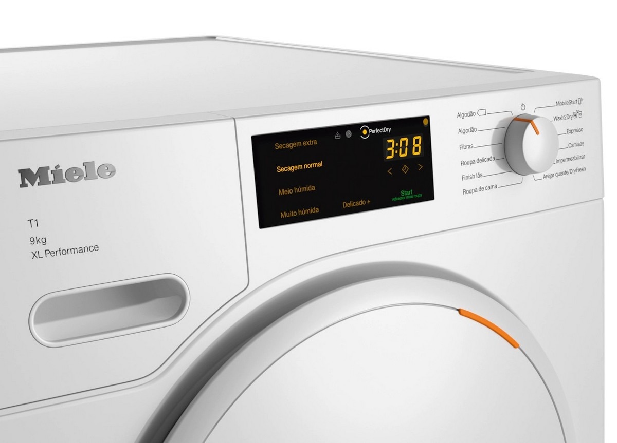 Máquina de Secar Roupa Miele TWC364WP PerfectDry, EcoDry e AddLoad com Bomba de Calor e de 9 Kg - Branco Branco-3
