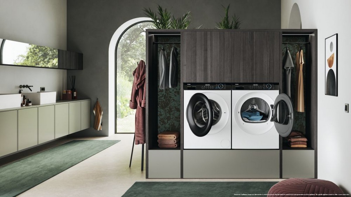 Máquina de Secar Roupa Haier HD90-A2939-S Bomba de Calor de 9 Kg - Branco Branco-8