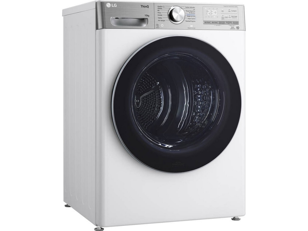 Máquina de Secar Roupa LG RH10V9AV2WR Condensação por Bomba de Calor e de 10 Kg - Branco Branco-2