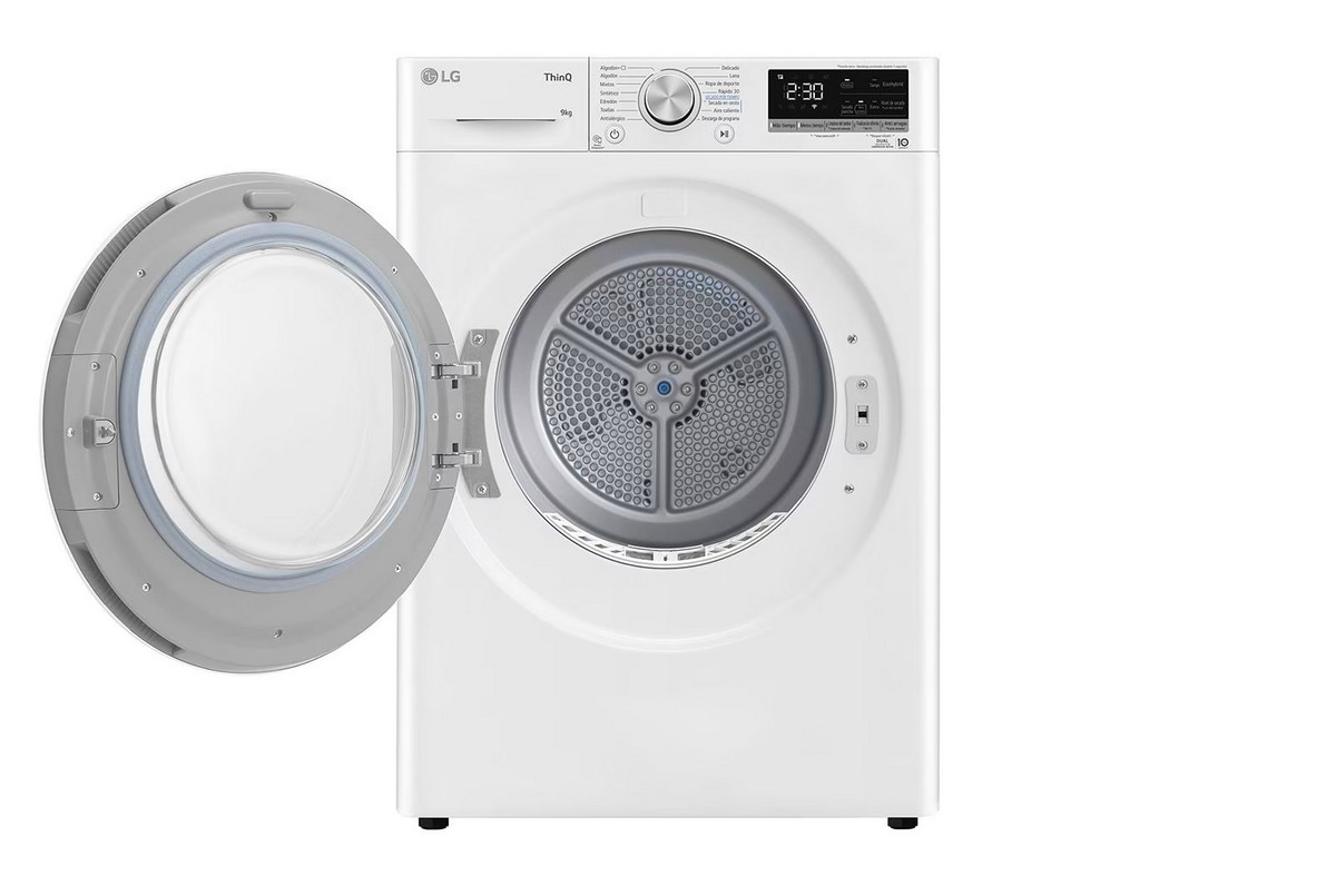 Máquina de Secar Roupa LG RH90V5AV6N Condensação por Bomba de Calor Dual Inverter de 9 Kg - Branco Branco-2