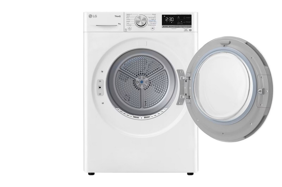 Máquina de Secar Roupa LG RH90V5AV6N Condensação por Bomba de Calor Dual Inverter de 9 Kg - Branco Branco-3