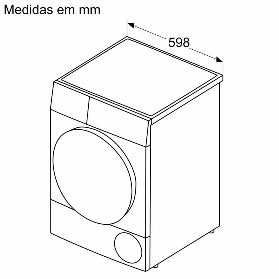 Máquina de Secar Roupa Bosch Serie 4 WTR83200ES Bomba de Calor de 8 Kg - Branco Branco-9