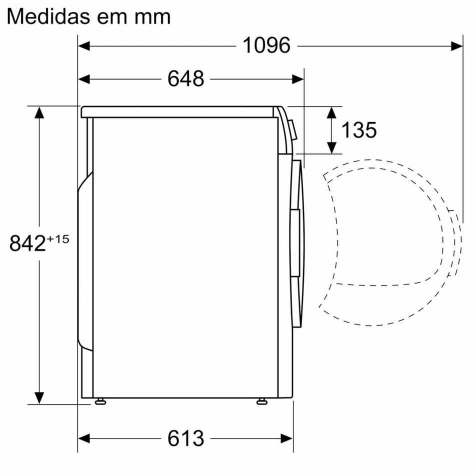 Máquina de Secar Roupa Bosch Serie 4 WTR83200ES Bomba de Calor de 8 Kg - Branco Branco-10