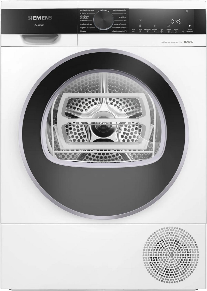 Imagem 0 de Máquina de Secar Roupa Siemens iQ500 WQ45G2D1ES Bomba de Calor, de 9 Kg - Branco