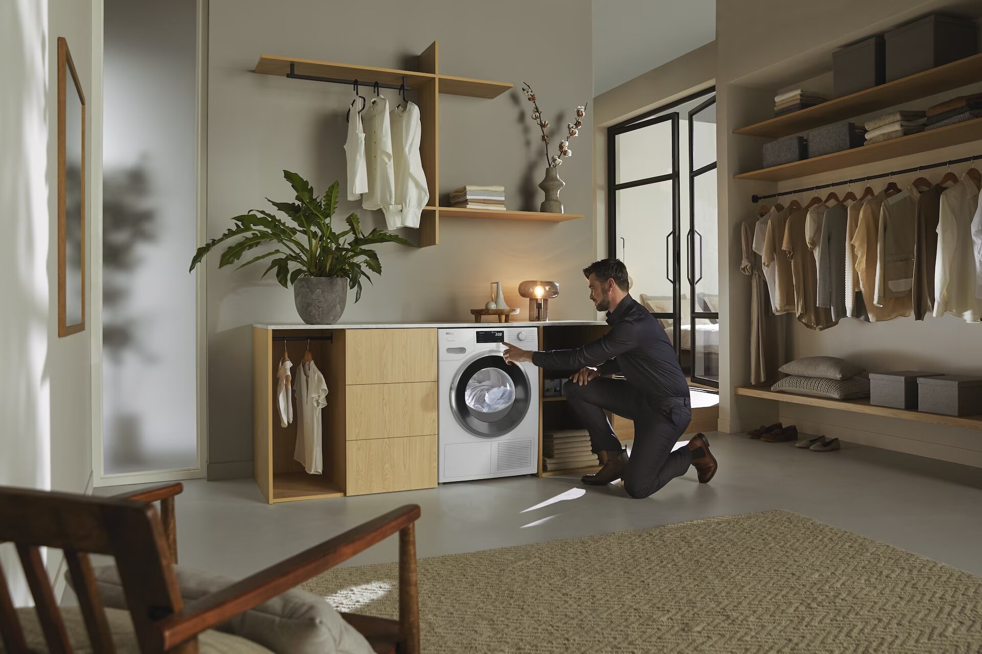 Máquina de Secar Roupa Miele TWH780WP EcoSpeed&9kg, Bomba de Calor de 9 kg - Branco Branco-4