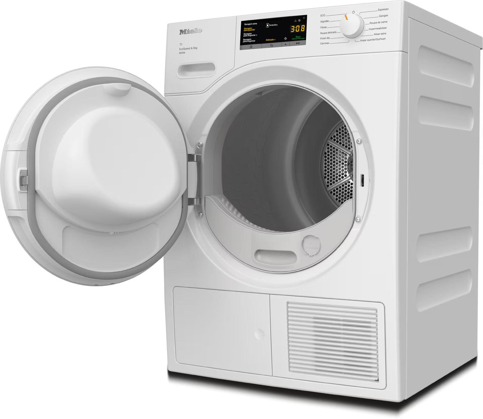 Máquina de Secar Roupa Miele TWA520 Bomba de Calor, EcoSpeed, EcoDry, FragranceDos e de 8kg - Branco Branco-2