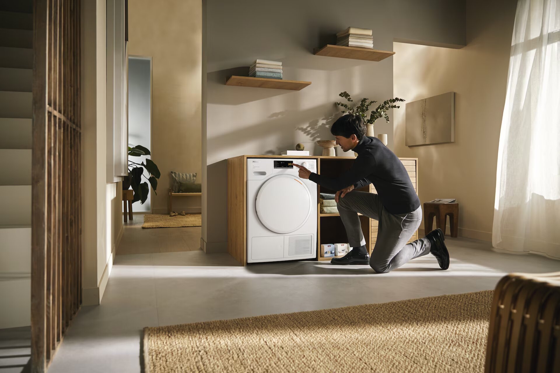 Máquina de Secar Roupa Miele TWA520 Bomba de Calor, EcoSpeed, EcoDry, FragranceDos e de 8kg - Branco Branco-5