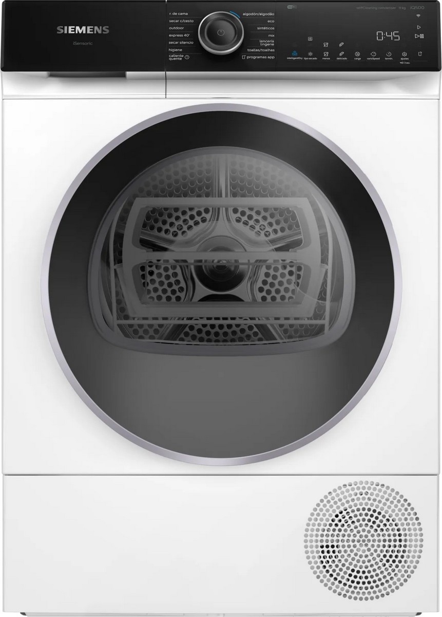 Imagem 0 de Máquina de Secar Roupa Siemens iQ500 WQ46H2B0ES Bomba de Calor, 9 Kg - Branco