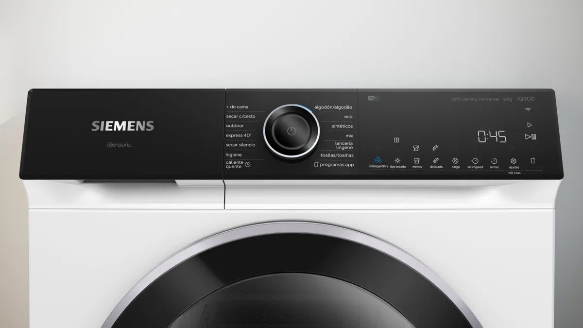 Máquina de Secar Roupa Siemens iQ500 WQ46H2B0ES Bomba de Calor, 9 Kg - Branco Branco-2