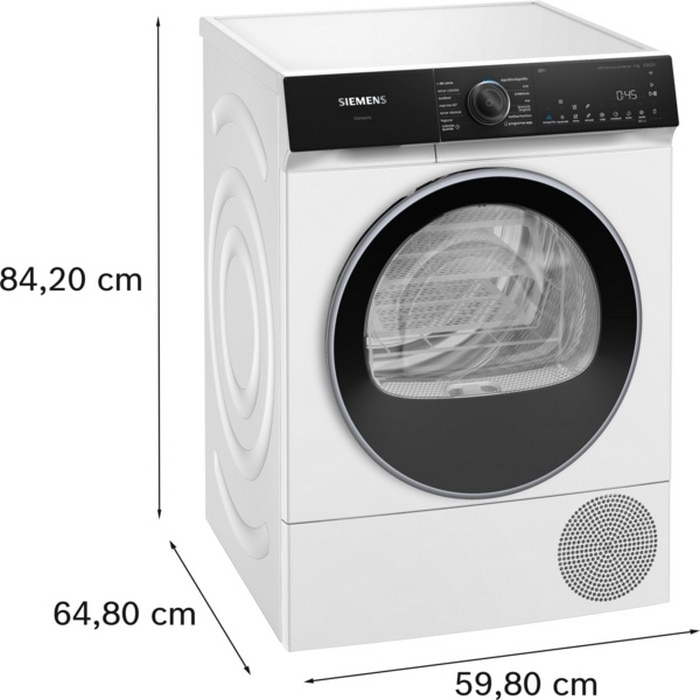 Máquina de Secar Roupa Siemens iQ500 WQ46H2B0ES Bomba de Calor, 9 Kg - Branco Branco-3