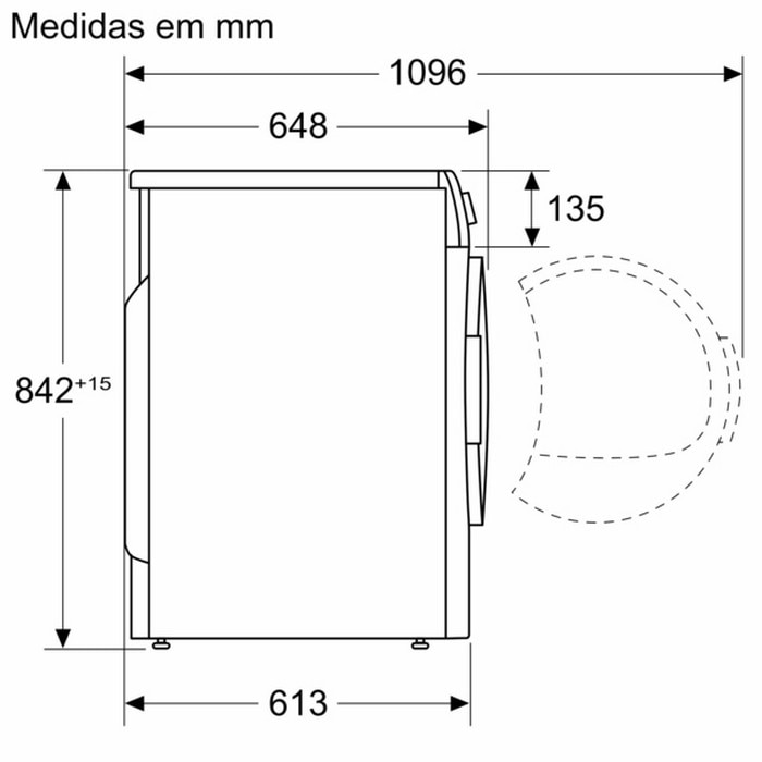 Máquina de Secar Roupa Siemens iQ500 WQ46H2B0ES Bomba de Calor, 9 Kg - Branco Branco-5