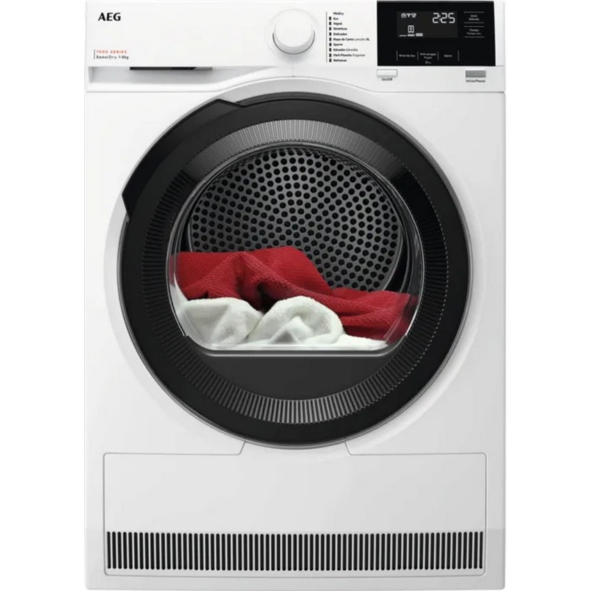 Imagem 0 de Máquina de Secar Roupa AEG TR718EBOB, Serie 7000 SensiDry®, Bomba de Calor, de 8 Kg - Branco