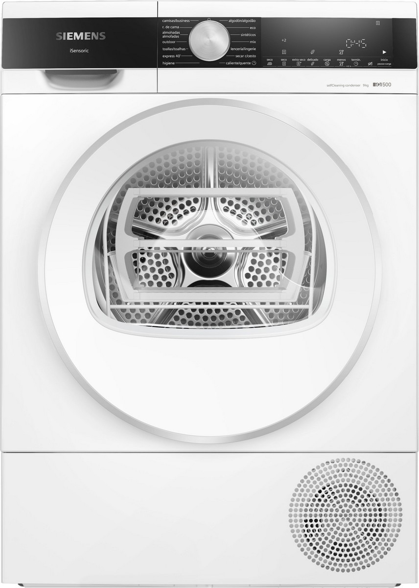 Imagem 0 de Máquina de Secar Roupa Siemens IQ500 WQ45G2D1EP, Bomba de Calor, AutoDry e de 9 Kg - Branco