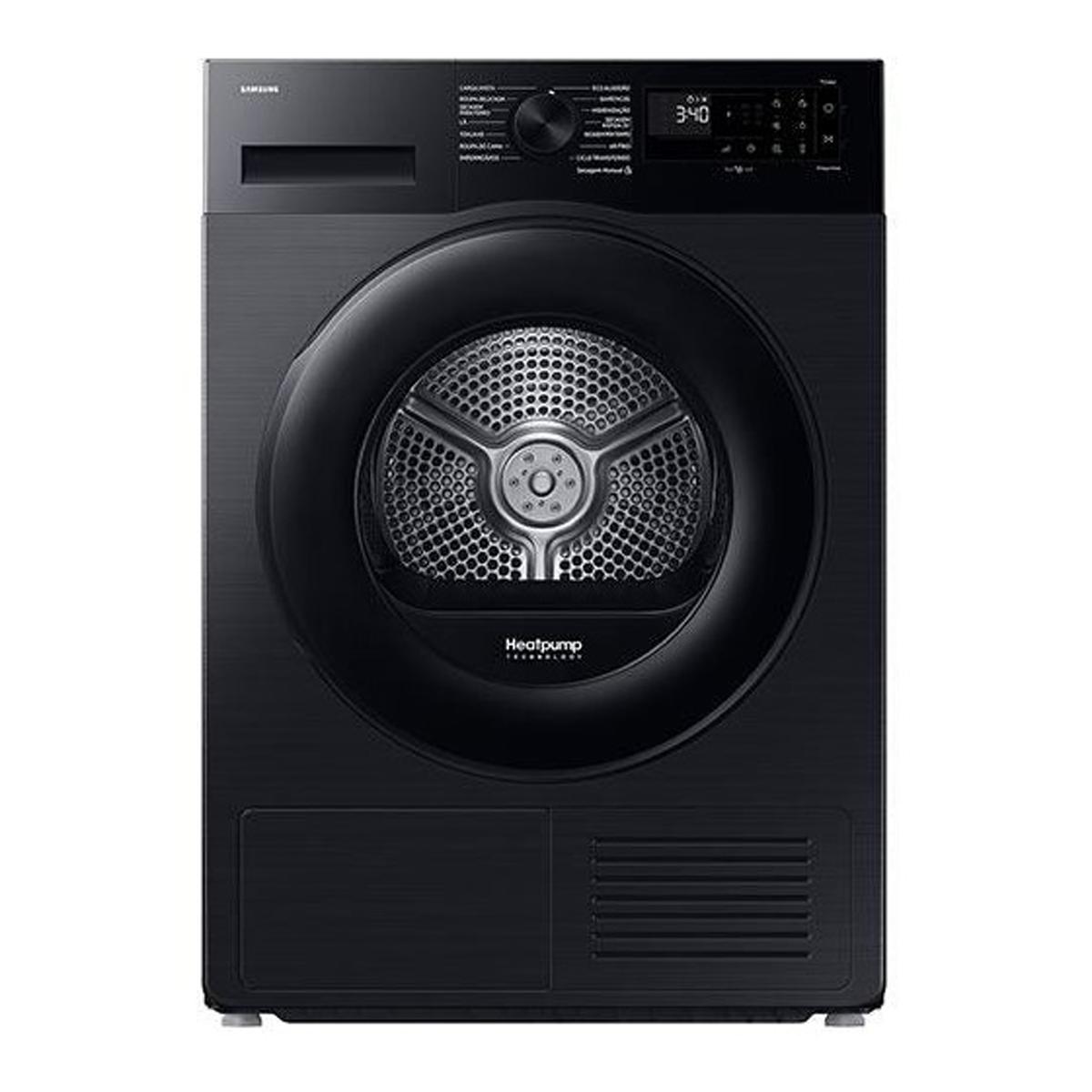 Imagem 0 de Máquina de Secar Roupa Samsung DV90DG52A0ABEP Bomba de Calor, Classe C, de 9 Kg - Preto