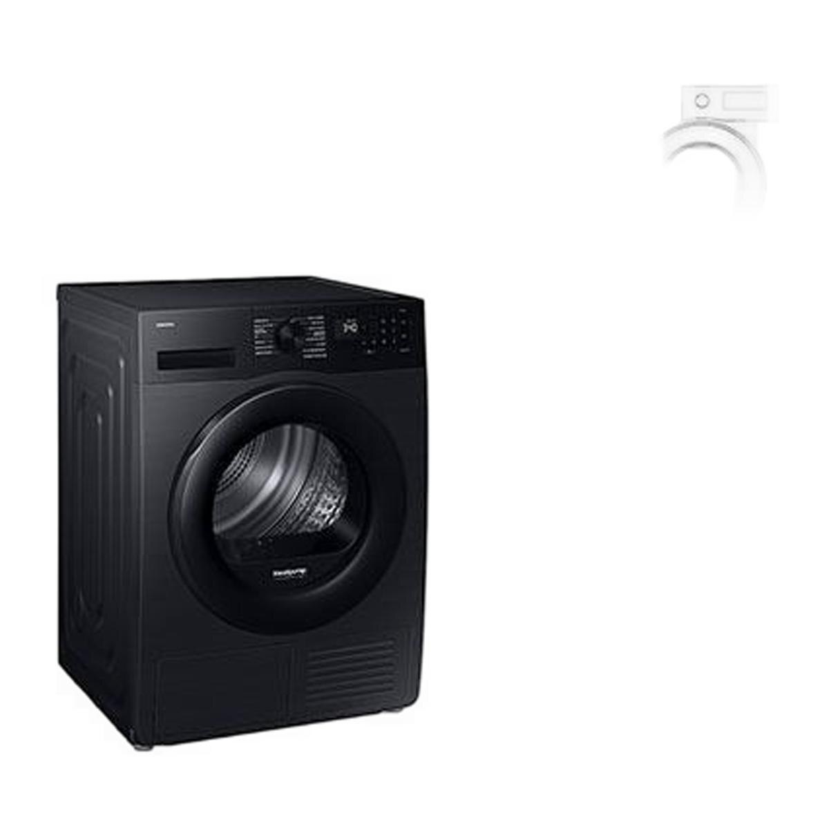 Máquina de Secar Roupa Samsung DV90DG52A0ABEP Bomba de Calor, Classe C, de 9 Kg - Preto Preto-2