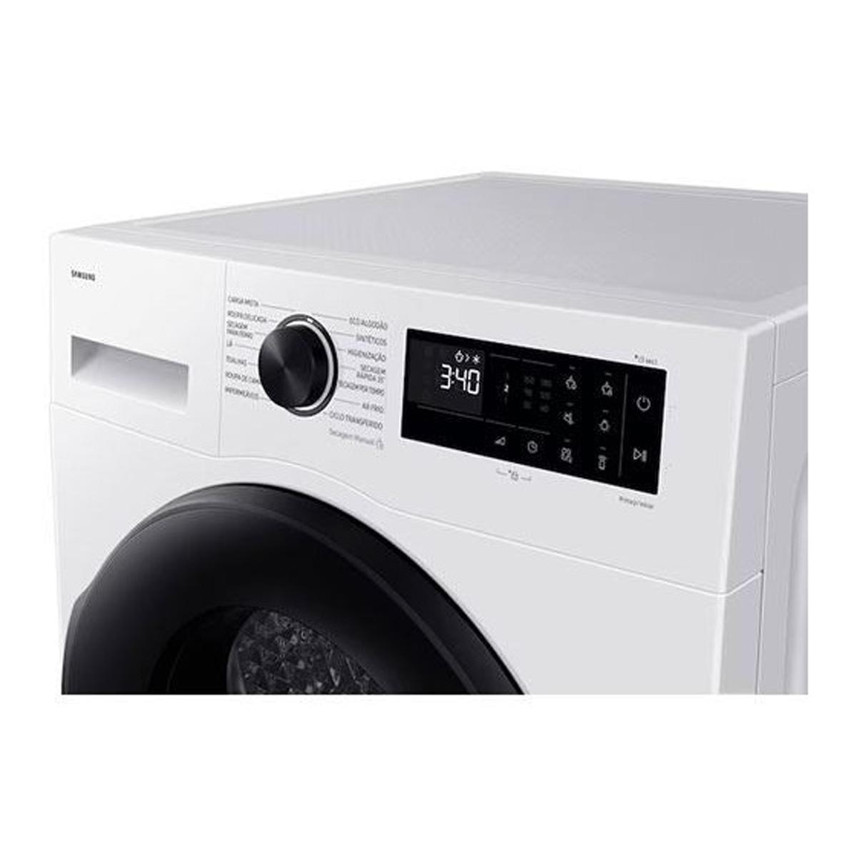 Máquina de Secar Roupa Samsung DV90DG52A0AEEP Condensação, Classe C, de 9 Kg - Branco Branco-2