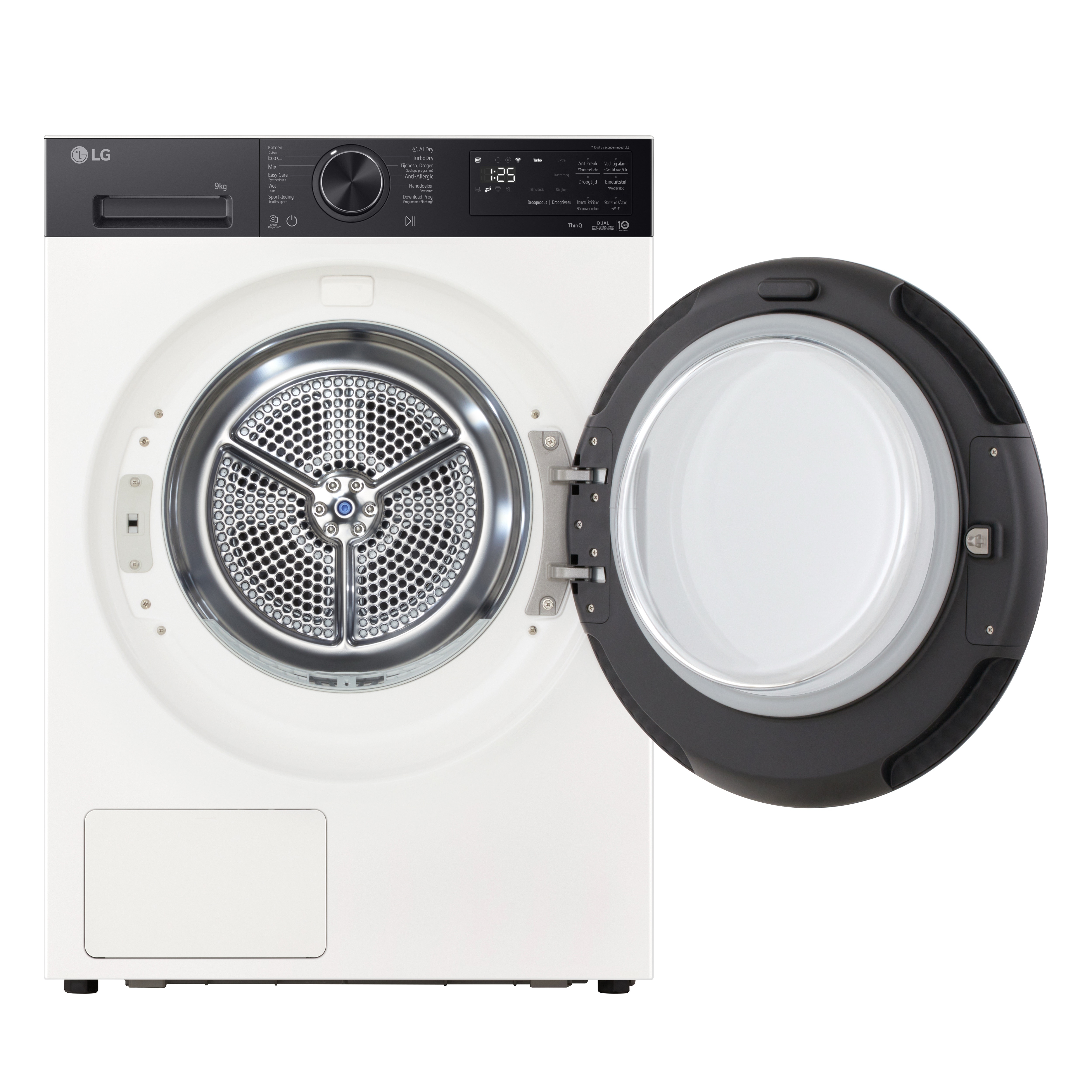Máquina de Secar Roupa LG RHX5009THB Carga Frontal, Bomba de Calor Dual Inverter Heat Pump, Motor Inverter, e de 9Kg - Branco Branco-2