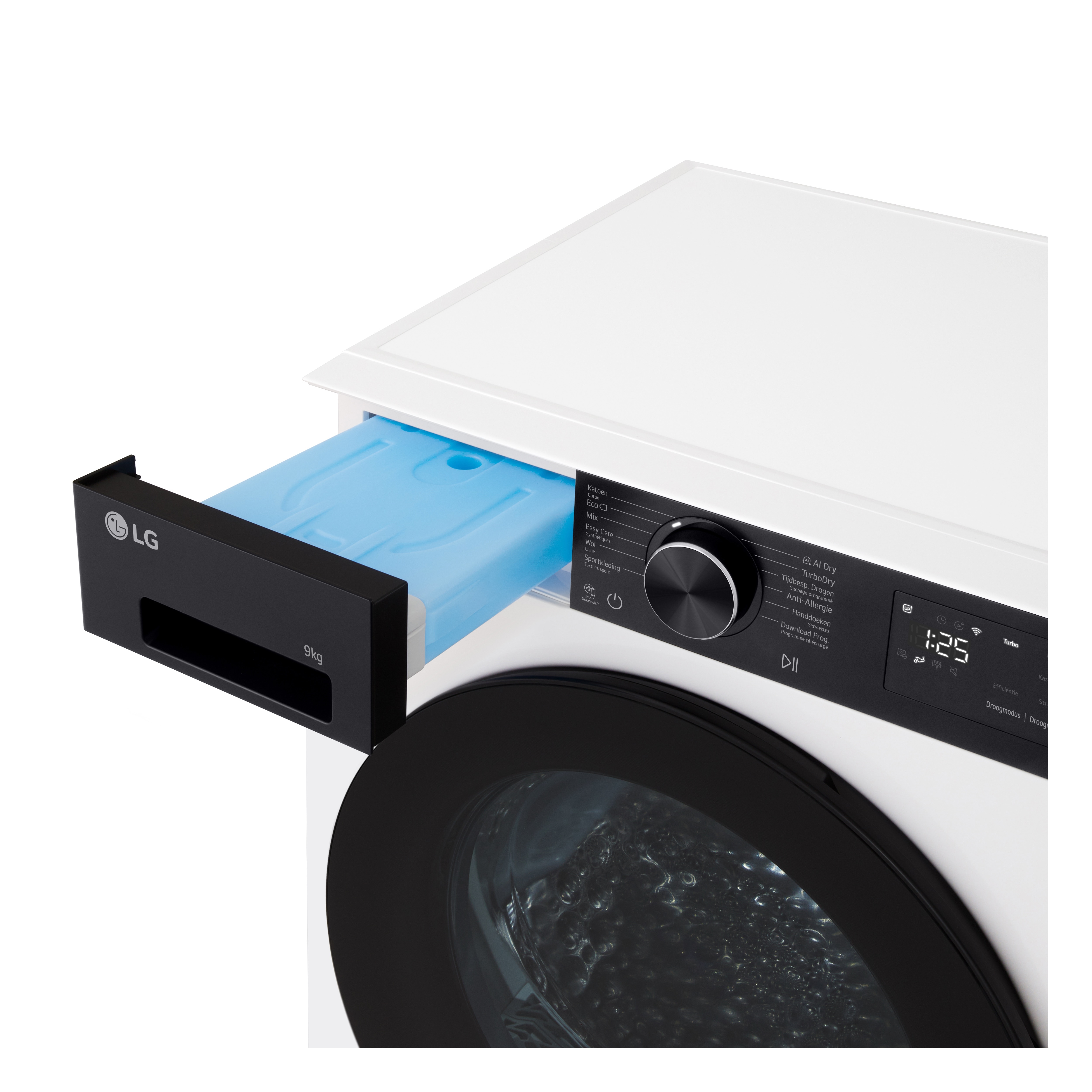 Máquina de Secar Roupa LG RHX5009THB Carga Frontal, Bomba de Calor Dual Inverter Heat Pump, Motor Inverter, e de 9Kg - Branco Branco-5