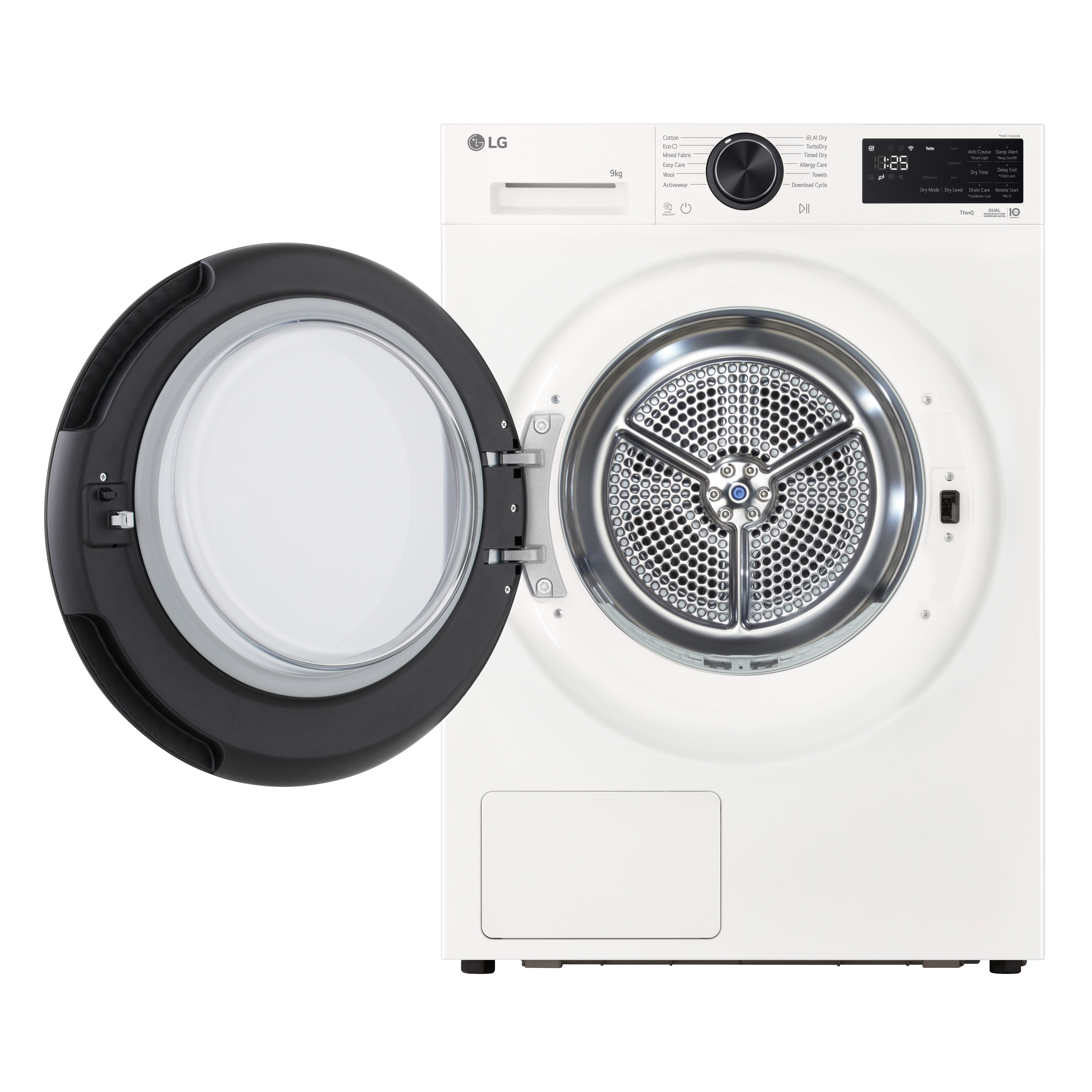 Máquina de Secar Roupa LG RHX5009TWB Carga Frontal, Bomba de Calor, Bomba de Calor Dual Inverter Heat Pump, e de 9Kg - Branco Branco-2