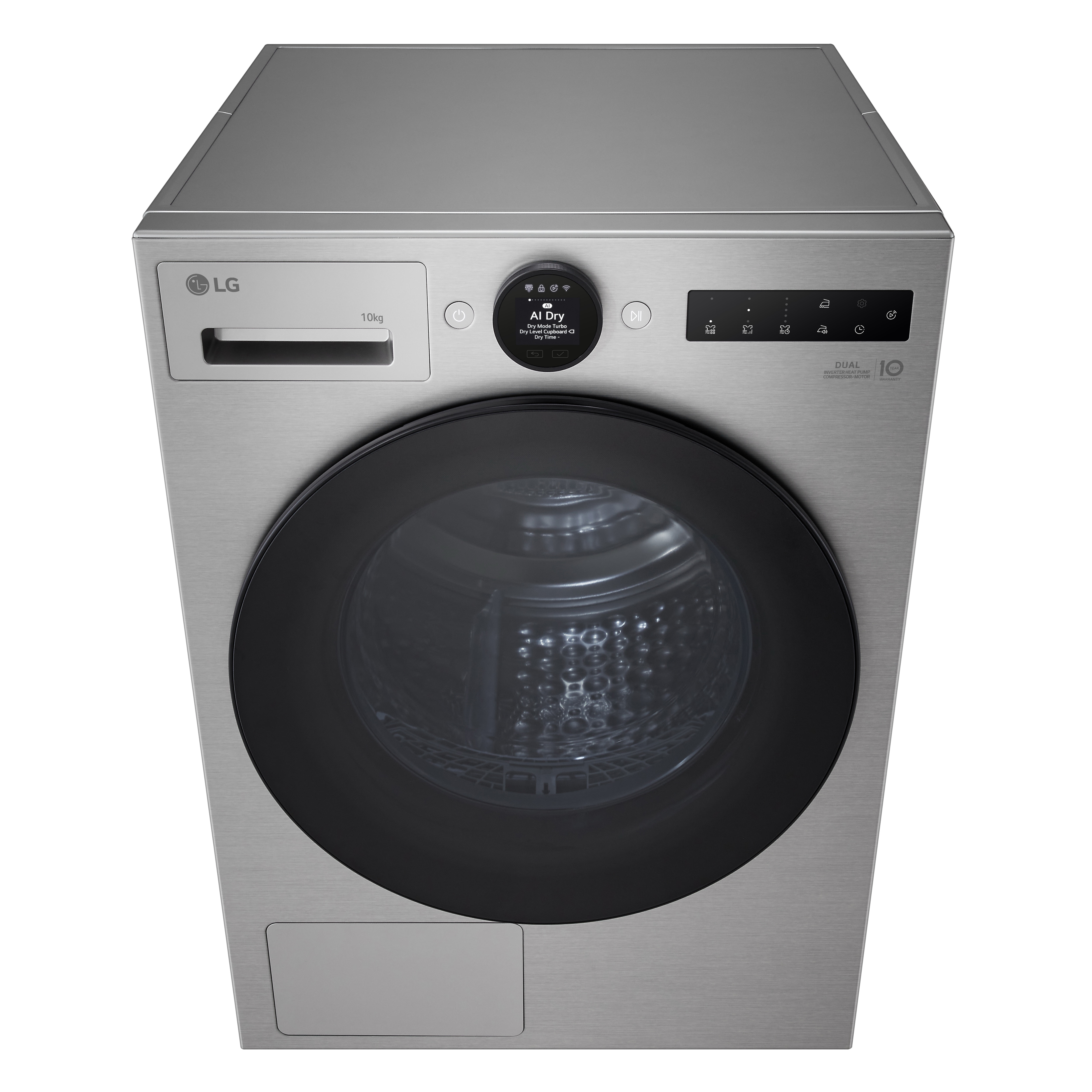 Máquina de Secar Roupa LG RHX7010TSB Carga Frontal, Bomba de Calor, Motor Inverter, e de 10Kg - Silver Silver-3