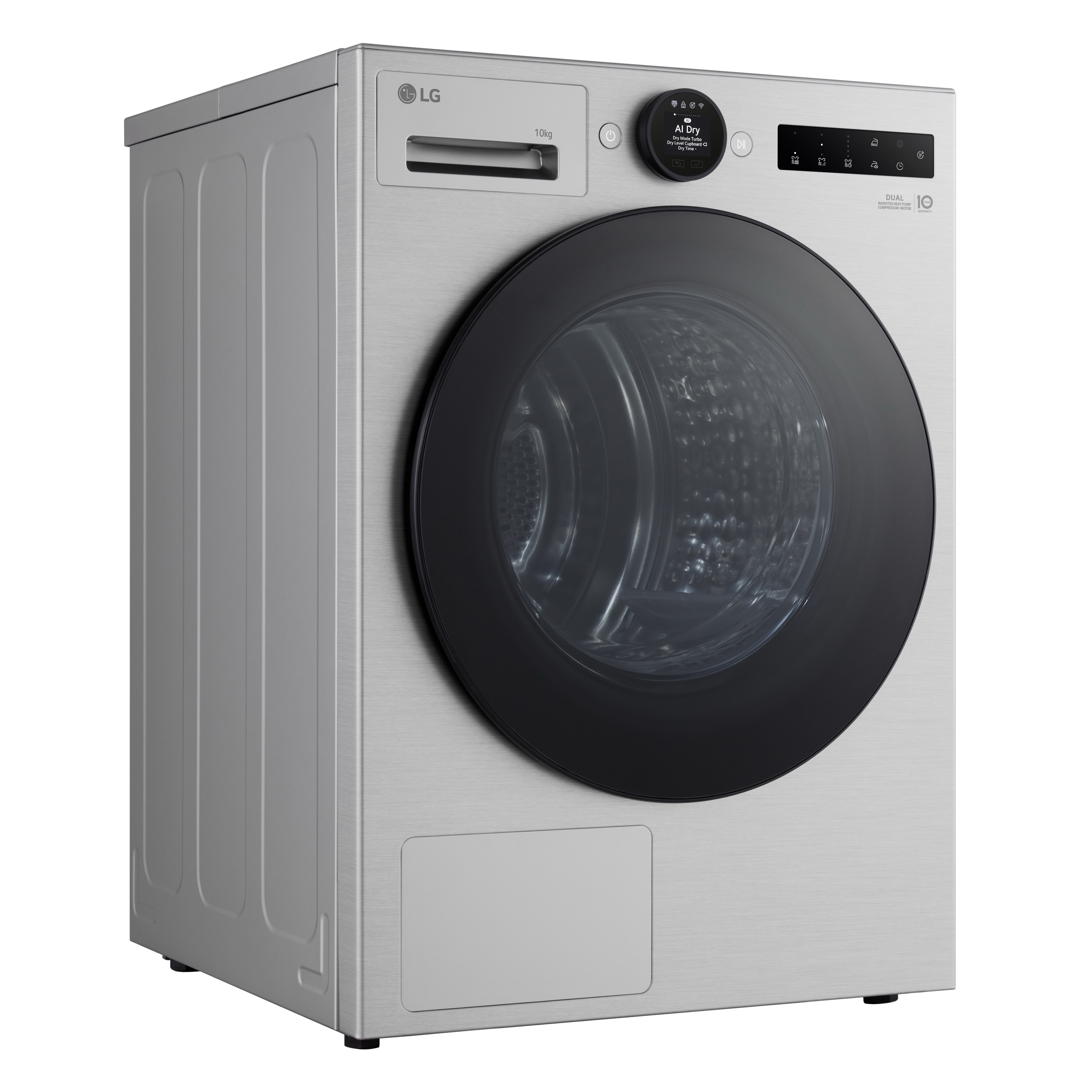 Máquina de Secar Roupa LG RHX7010TSB Carga Frontal, Bomba de Calor, Motor Inverter, e de 10Kg - Silver Silver-6