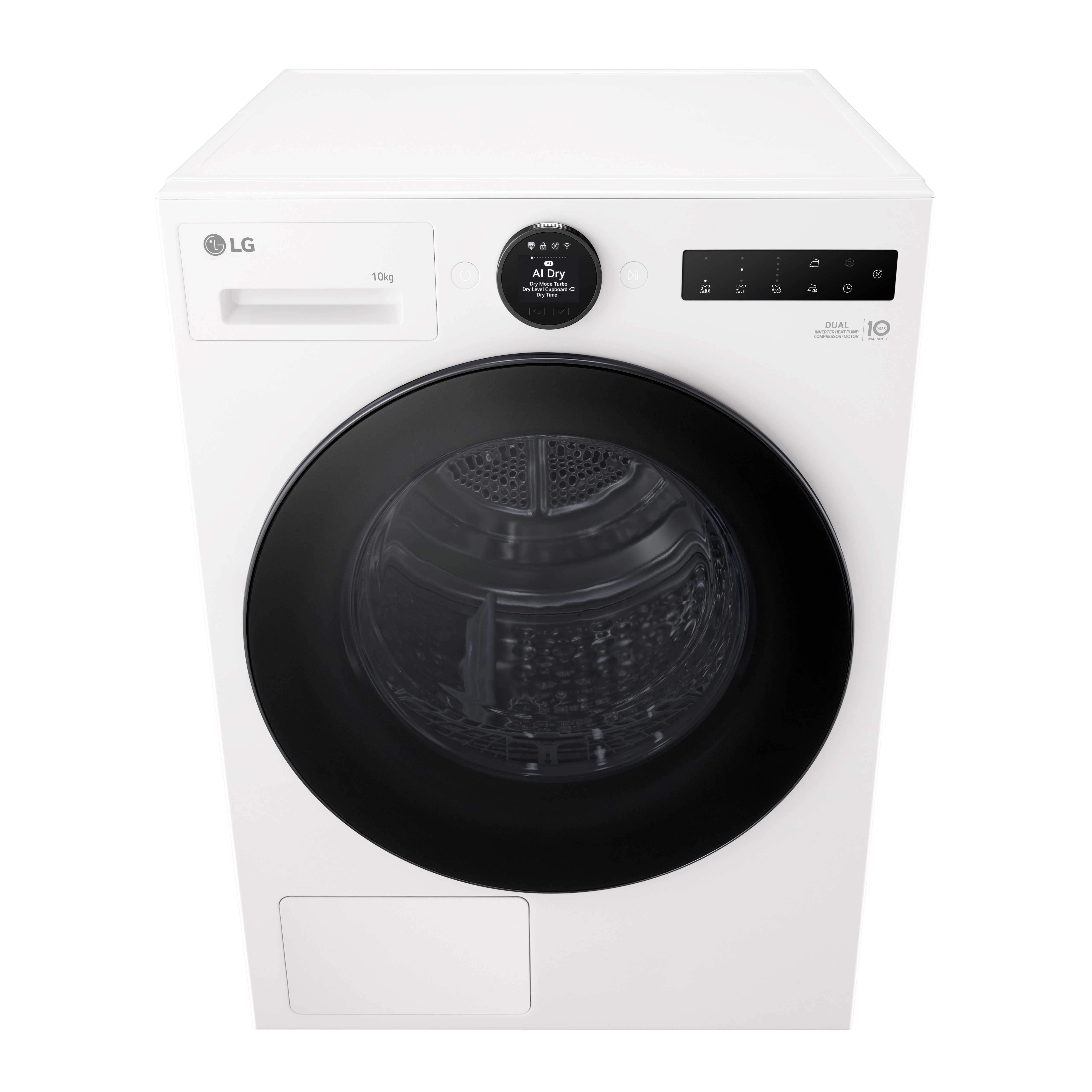 Máquina de Secar Roupa LG RHX7010TWB Carga Frontal, Bomba de Calor, Motor Inverter, e de 10Kg - Branco Branco-3