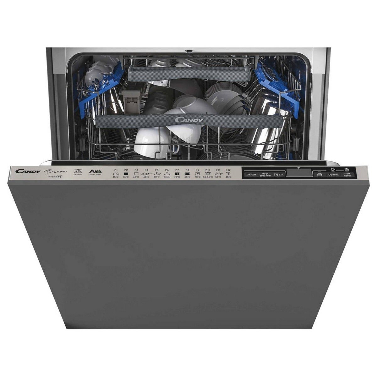 Imagem 0 de Recondicionado - Grade B - Máquina de Lavar Loiça Encastrável Candy Brava CDIMN 4S622PS/E de 16 Talheres e de 59,8 cm - Painel Cinzento